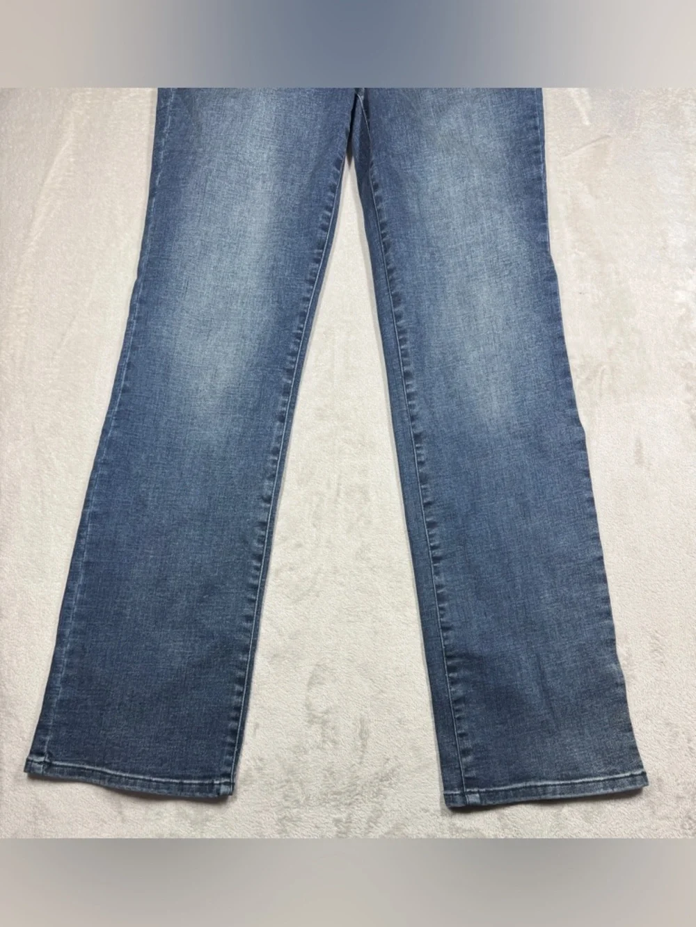 NWT NYDJ Marilyn Straight Lombard Lift Tuck Denim Cotton Blend Blue Jeans Size 8 - Picture 6 of 16